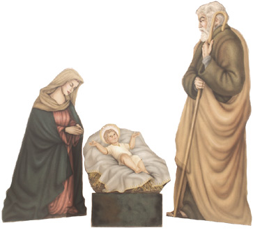 Nativity Scene - Boardwalk Originals Christmas Decoration & Display