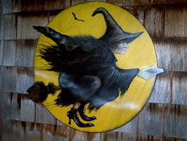 Witch In Moon - Boardwalk Originals Halloween Decoration & Display